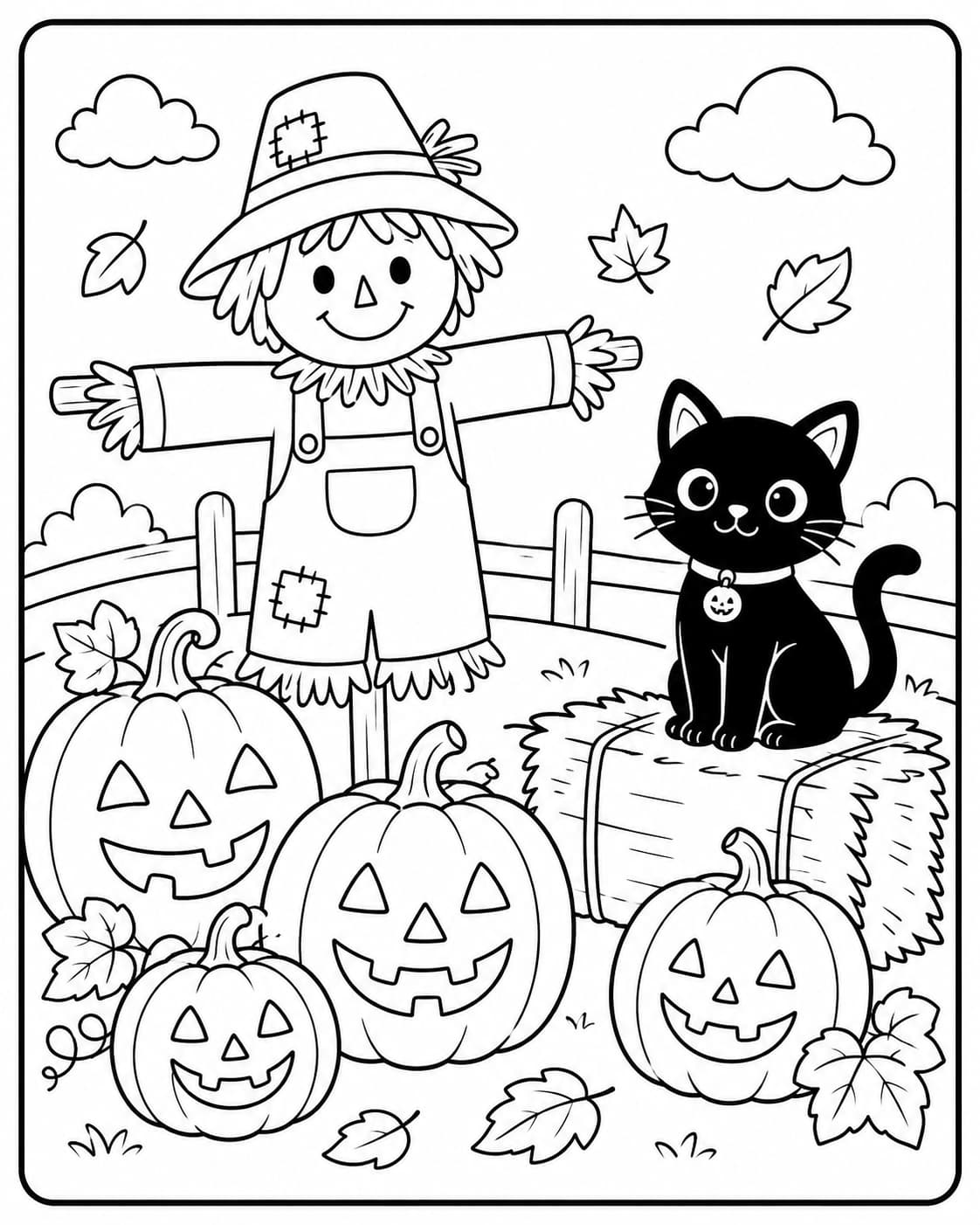 Halloween Motiv 3 als kostenloses Ausmalbild für Kinder